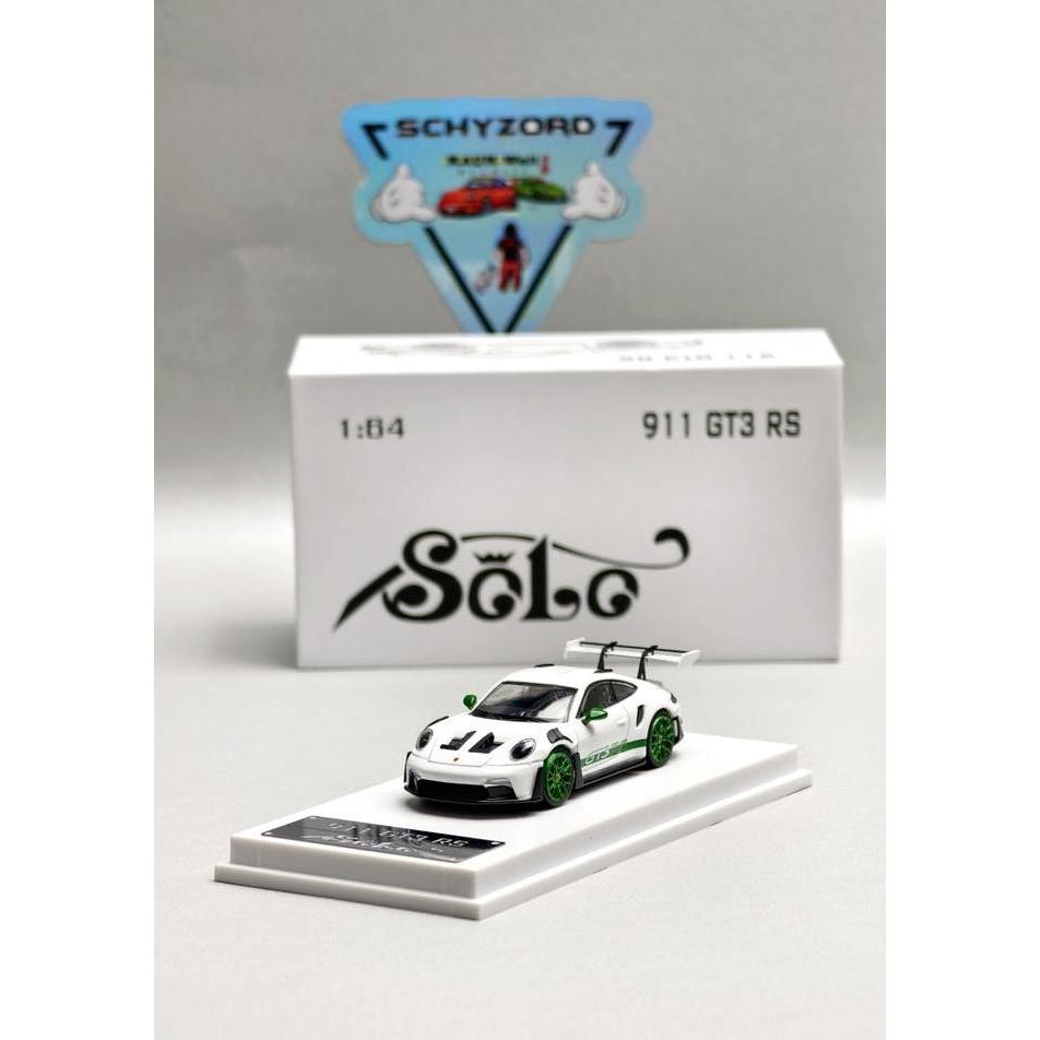 SOLO Porsche 911 GT3 RS 992 Exclusive Edition White Green