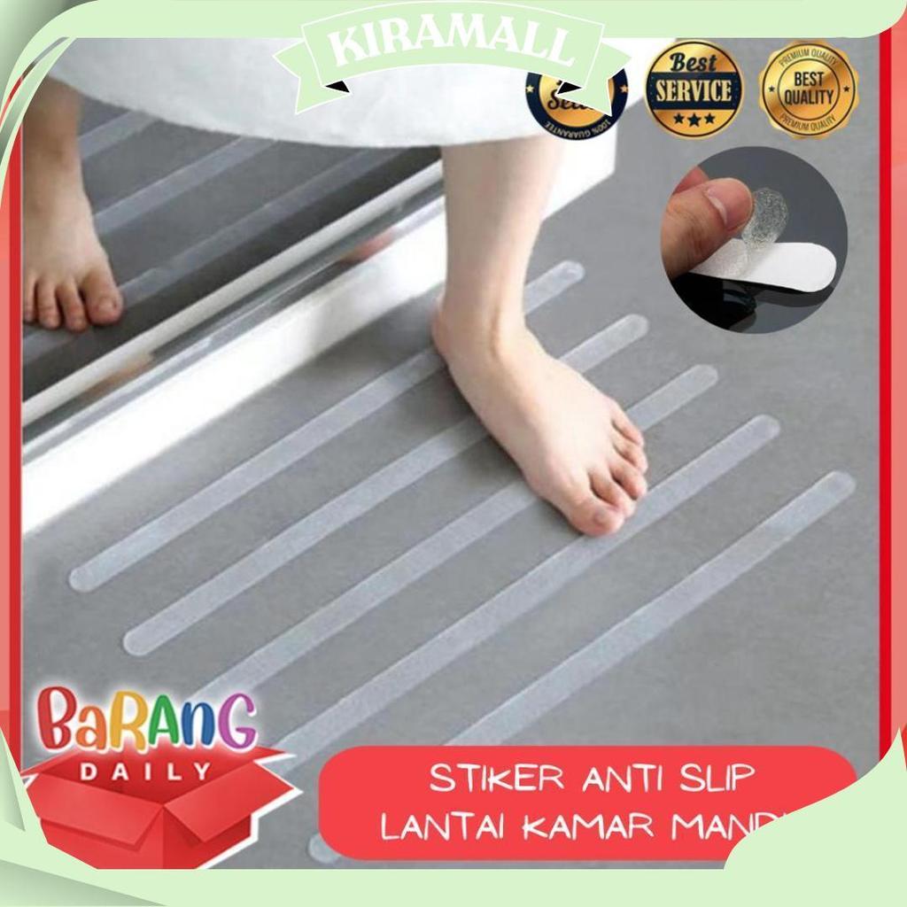 Stiker Anti Slip Lantai Kamar Mandi Shower Strips Tangga (1 SET ISI 5 PCS) BD Promo Puncak