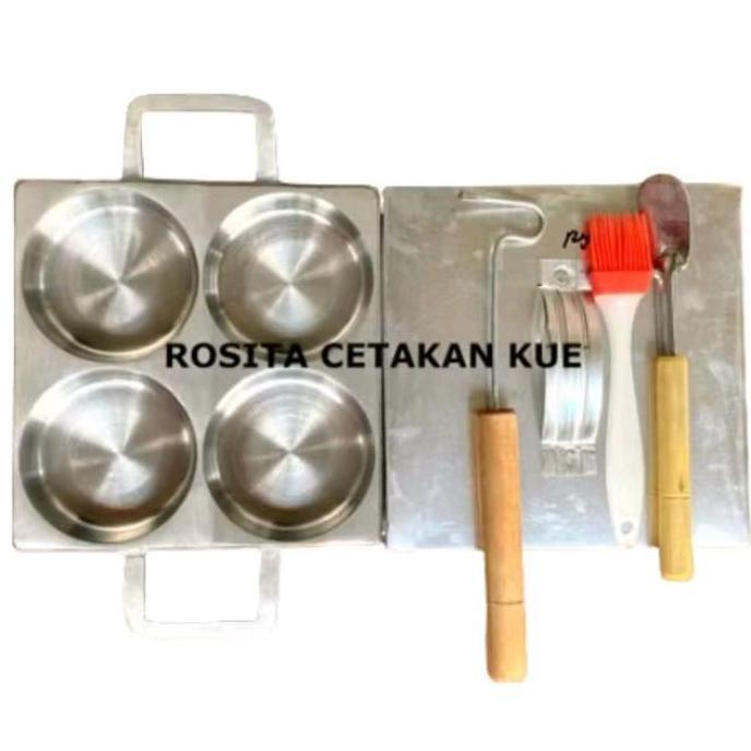 Cetakan Kue Martabak Mini/Lumpur/Wingko/Bika Ambon Diameter 8,1Cm Sl Baru Allshop
