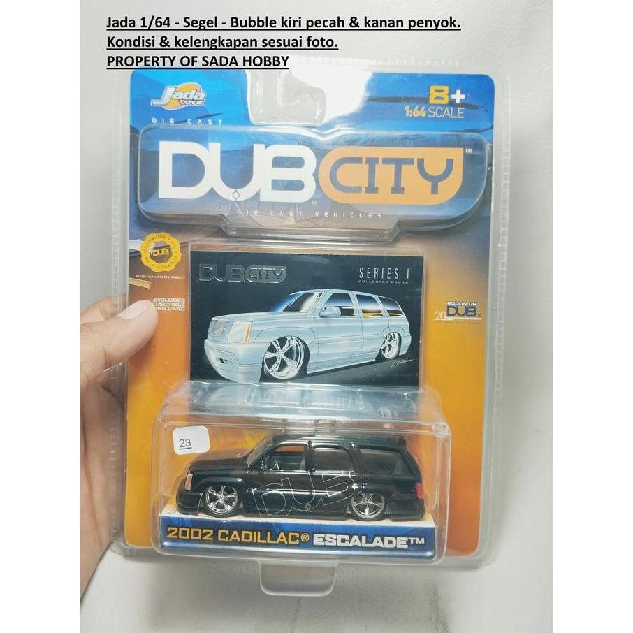 JADA TOYS DUB CITY 2002 CADILLAC ESCALADE BLACK CADATOYS