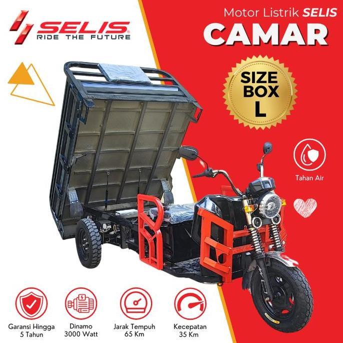 Terlaris Selis - Motor Listrik Roda 3 Camar ( Gerobak Motor Listrik Untuk Usaha )