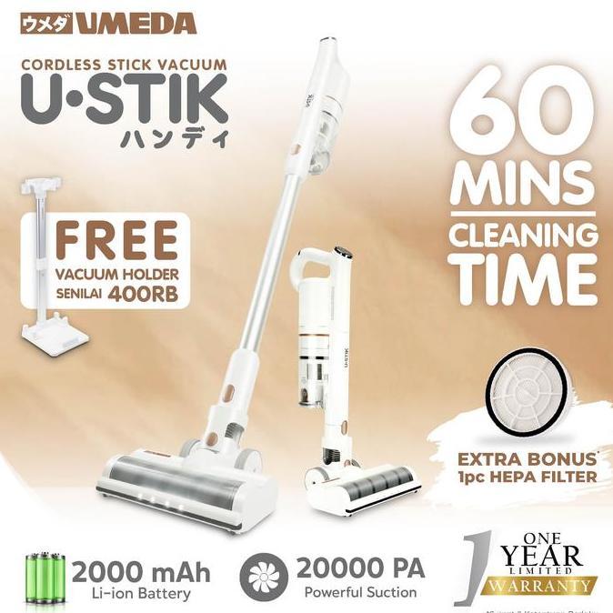 Umeda U-Stik Cordless Stick Vacuum Cleaner/ Umeda Vacuum Cordless Allshop
