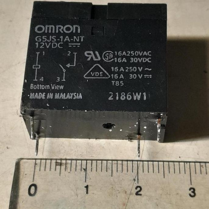 RELAY 12 V 12V 16A 4 PIN OMRON G5JS-1A-NT 12V 12VDC SAF12