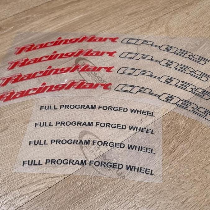 Stiker velg Racing Hart CP-035