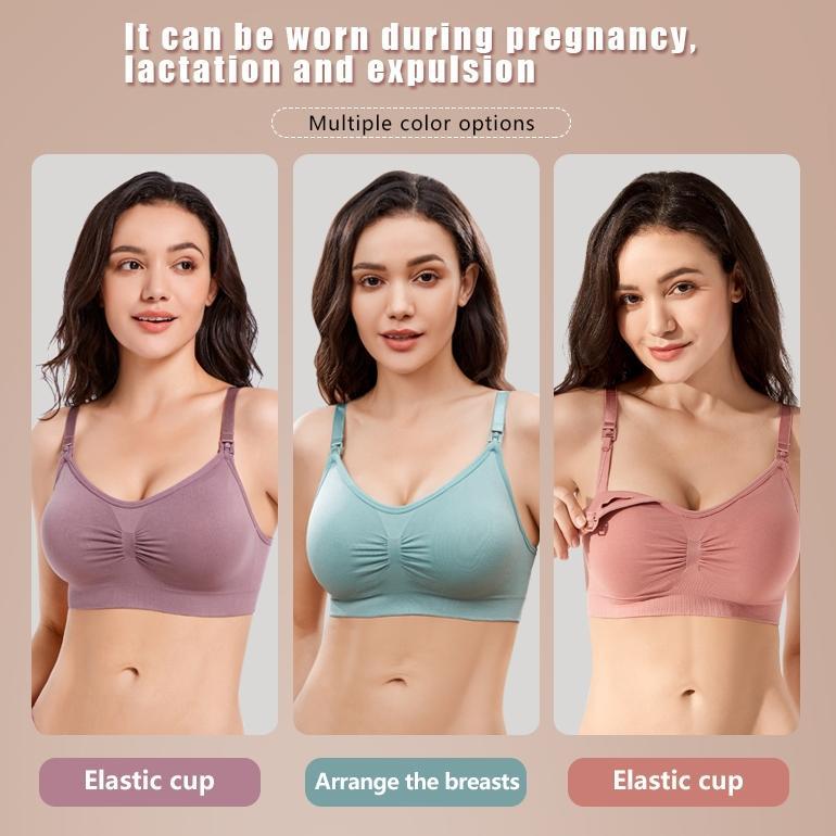 kualitas super jumbo bra menyusui wanita tanpa kawat nursing bra busa tebal pakaian dalam hamil 937