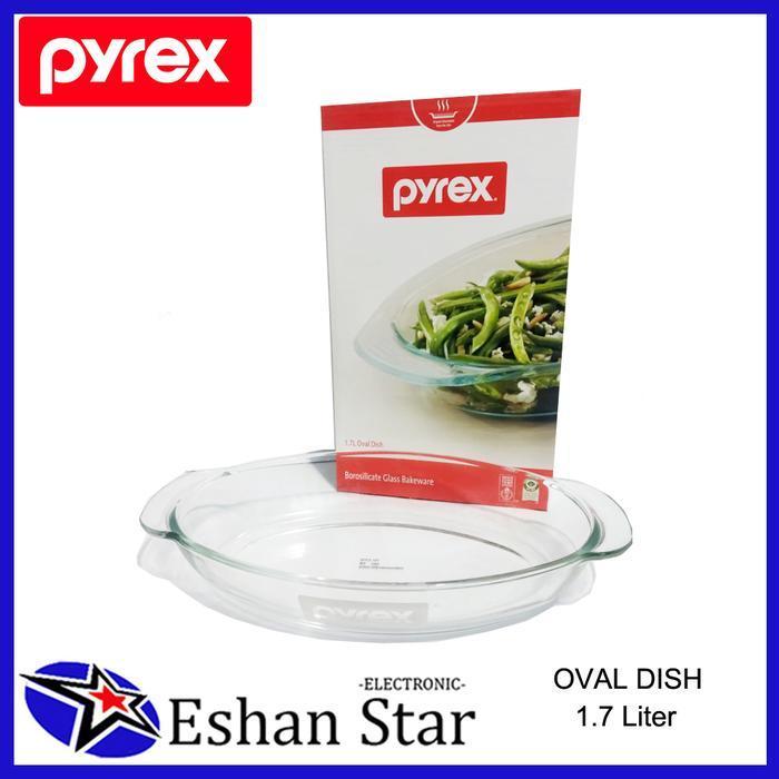 Pyrex Oval Dish Loyang Baking Tempered Glass 1.7L