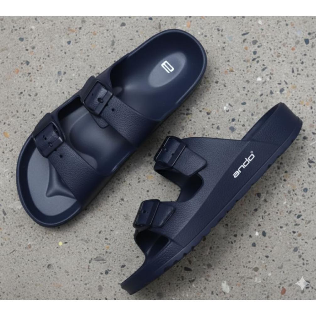 Sandal Pria Slop Tali Gesper Ando Sandal Nyaman Sandal Ando