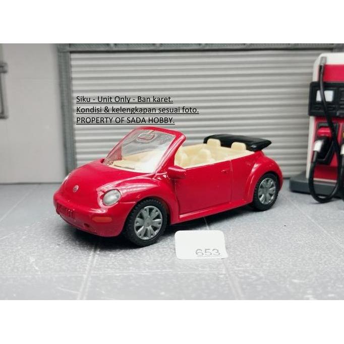SIKU VW VOLKSWAGEN NEW BEETLE CABRIOLET MERAH UNIT ONLY CADATOYS