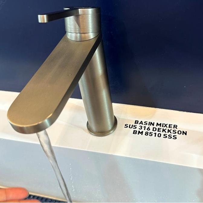BASIN MIXER SUS 316 DEKKSON BM 8510 SSS Kran Air Stenlis Panas Dingin Mix Wastafel Keran Stainless 3
