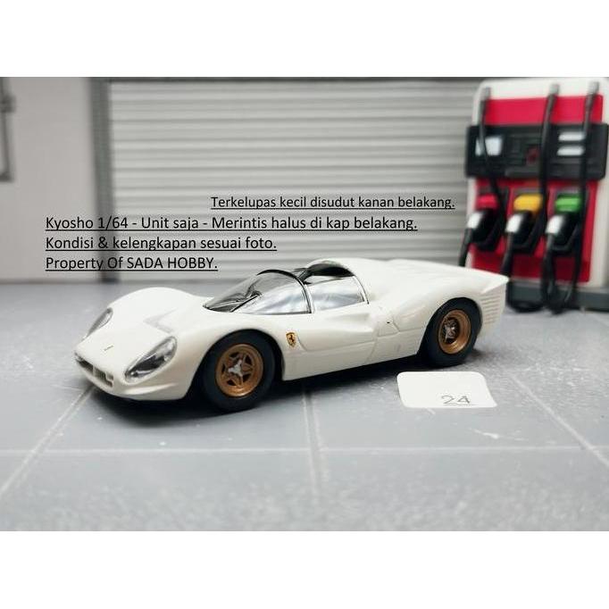 KYOSHO FERRARI 330 P4 WHITE UNIT ONLY MINUS 1/64 CADATOYS