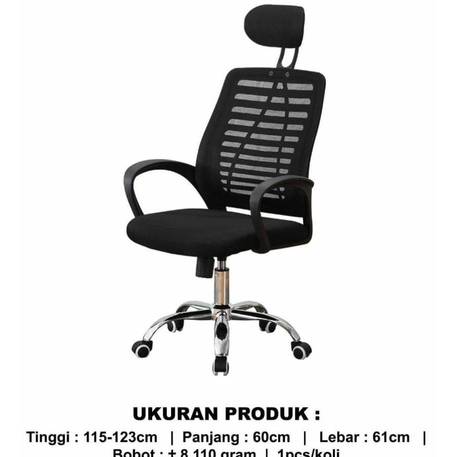 Kursi Jaring Headrest Kantor