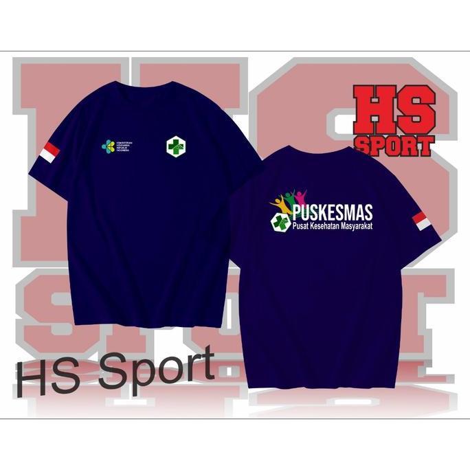 BAJU PUSKESMAS - KAOS PUSKESMAS - BAJU KESEHATAN - BAJU KEMENTRIAN KESEHATAN Abu Biru