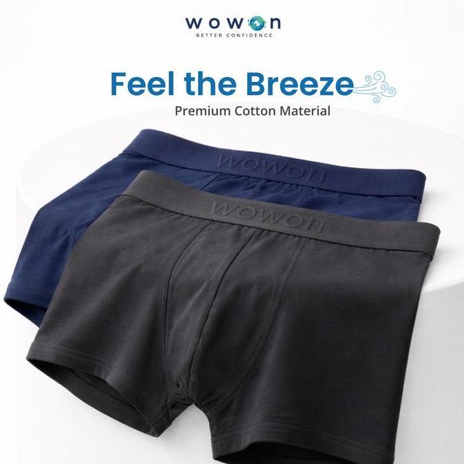 (COD) Boxer Isi 3 pcs - Wowon Boxer - Celana Dalam Pria - Extreme Comfort Boxer - 3 Pcs