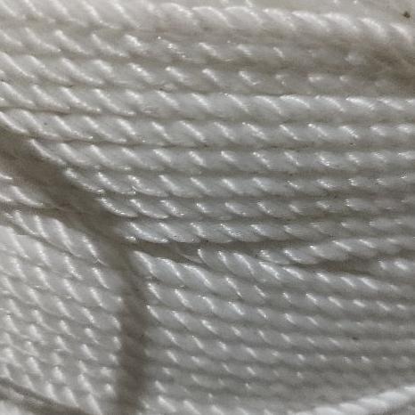 1 Roll Tali Tambang Ukuran 4Mm -+200 Meter Nylon Plastik Putih Nilon Pe
