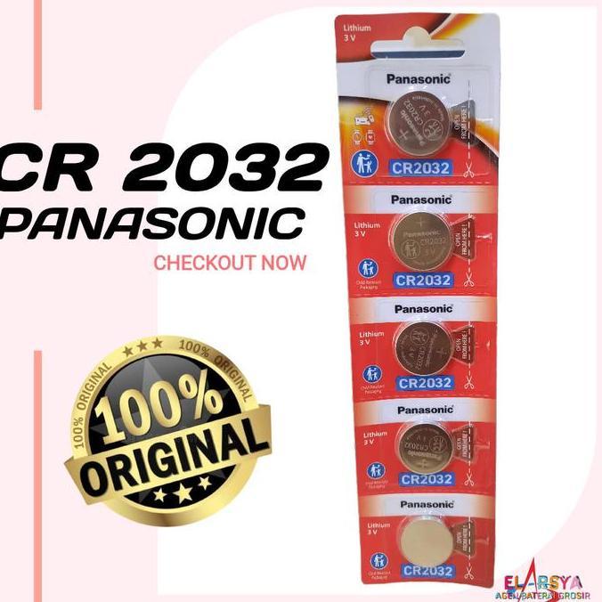 Baterai CR2032 Panasonic Original Lithium 3 VOLT BATERAI CR2032 PANASONIC