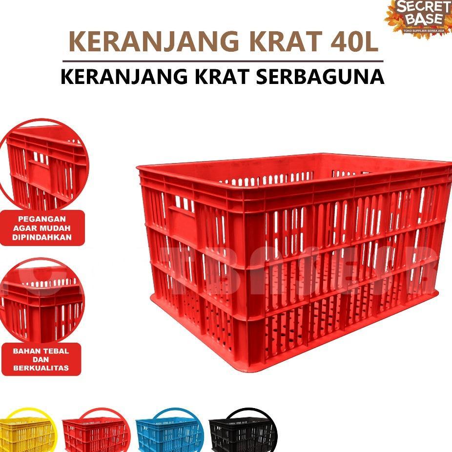 Krat 40 Liter - Krat Piring Buah / Keranjang Pakaian / Krat Serbaguna