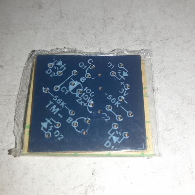 PCB LAMPU FLIP-FLOP 4 LAMPU (UNTUK PRAKTEK) SAF12