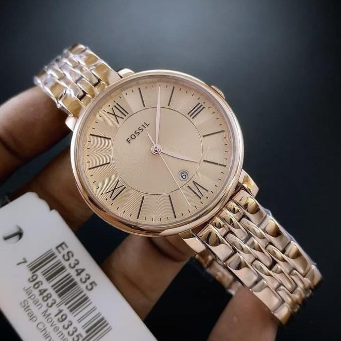 [ORIGINAL] Jam Tangan Wanita Fossil ES3435 Rosegold Original