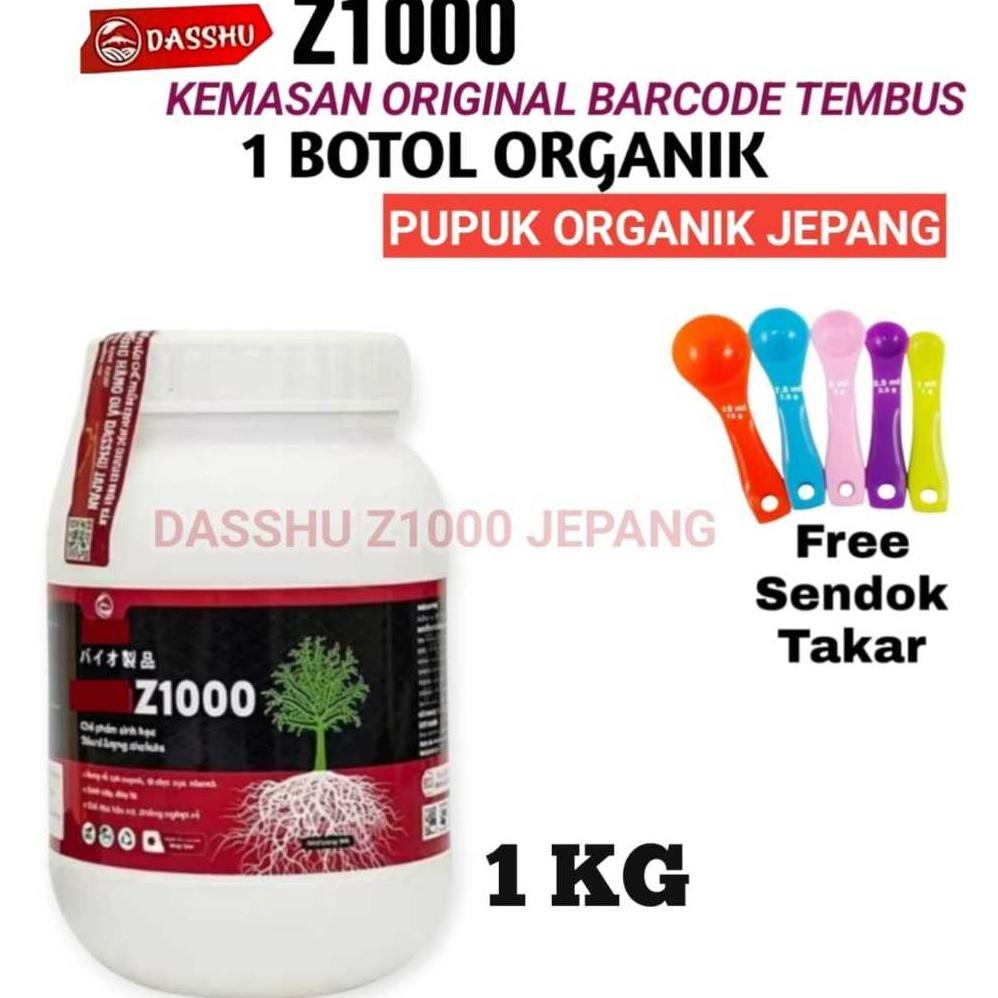 Dasshu Z1000 Pupuk Jepang Organik Original 1 Kg Bonus 1 Set Sendok Takar Termurah