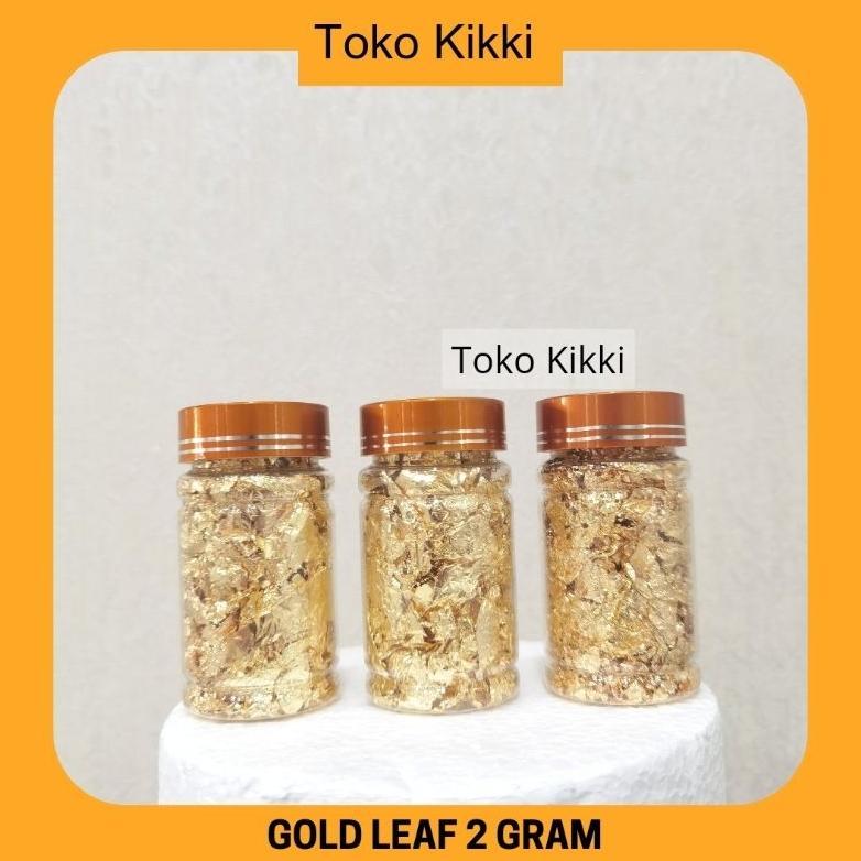 Gold & Silver Leaf Edible / Edible Sprinkles / Edible Gold / hiasan kue