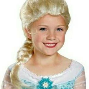 Wig Rambut Kepang Palsu Elsa Frozen Diskon