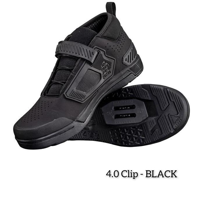 SHOES / SEPATU SEPEDA MTB LEATT 4.0 CLIP - BLACK terlaris