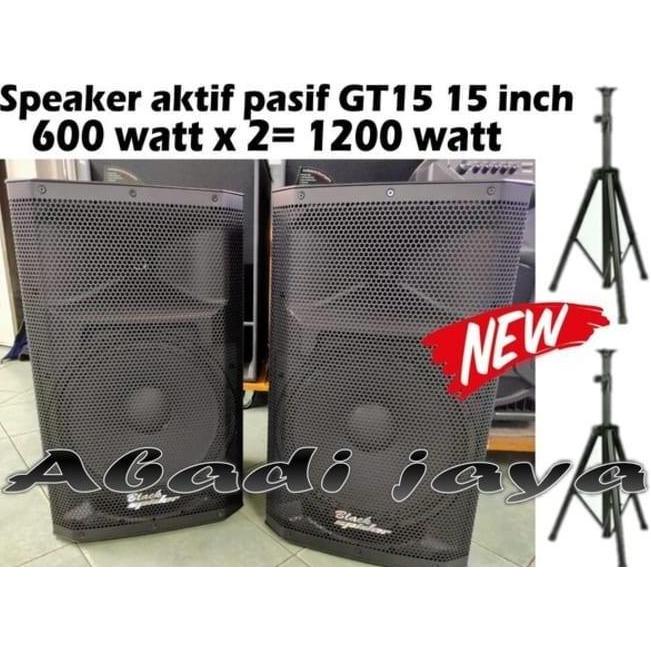 selatansana / SPEAKER BLACK SPIDER GT15 GT 15 GT15PS 15 inch AKTIF PASIF GT 15PS ORI Diskon