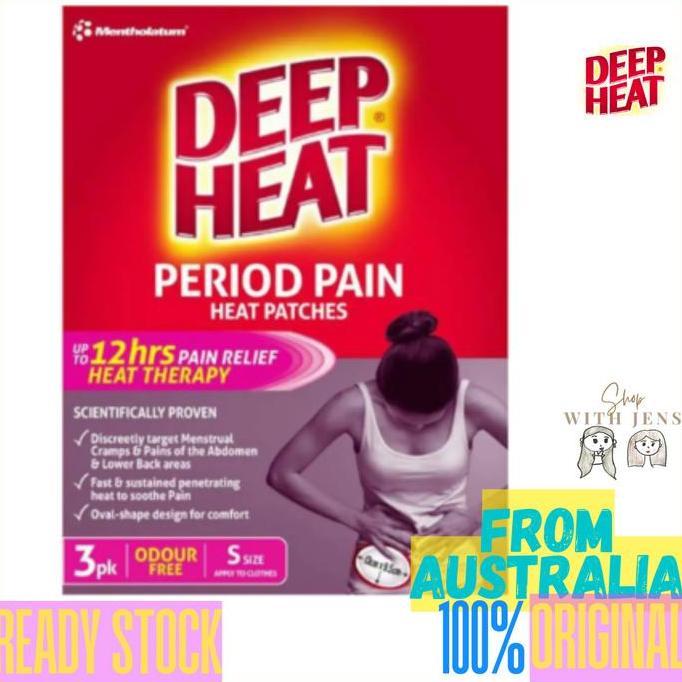 (READY) DEEP HEAT PERIOD PAIN HEAT PATCHES 3 PACK