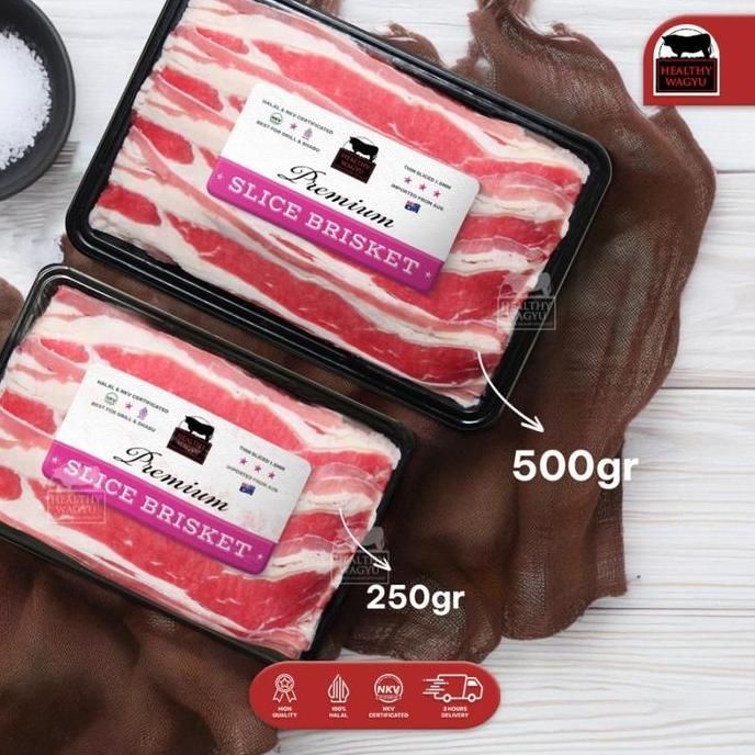 Bagio_Shopcenter - Slice Beef Aus Shortplate Brisket Yakiniku Healthy Wagyu