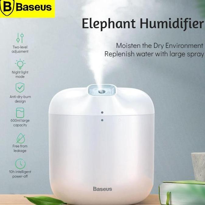 Baseus Elephant Air Humidifier Diffuser Pelembab Udara Rumah 600ml