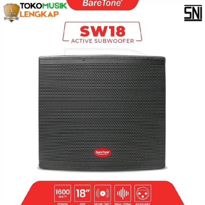 yellowbench / Baretone Profesional Speaker 18inch Subwoofer SW18 Aktif Subwoofer Baretone SW 18 Perb