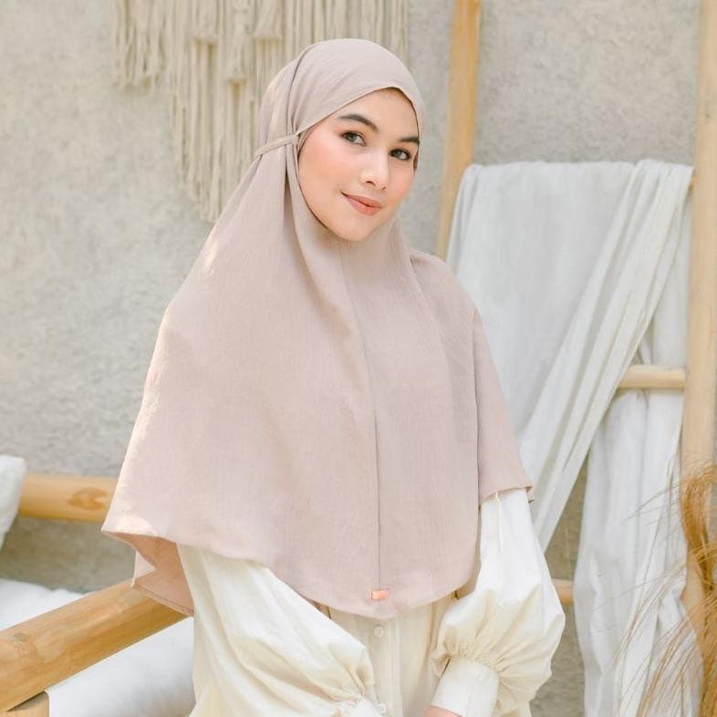 Hijab Motif - Hijab Bergo Maryam Crinkle Airflow L Lembut Nyaman
