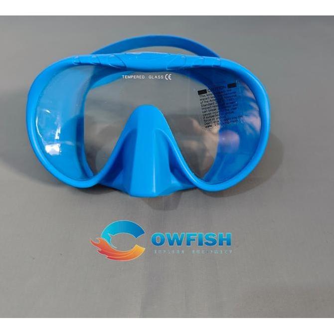 Cowfish Kacamata Selam Dewasa Snorkel Mask Peralatan Menyelam Masker Diving W-1000