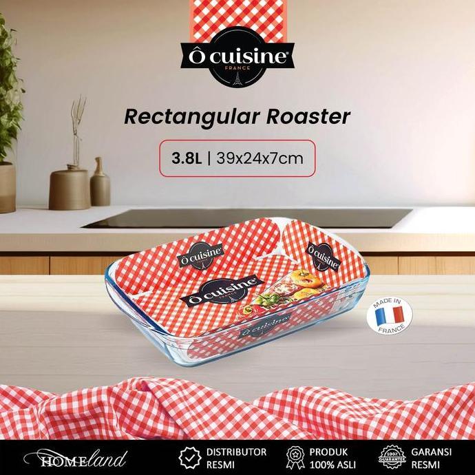 Ocuisine Roaster / Loyang Kaca Persegi Oval