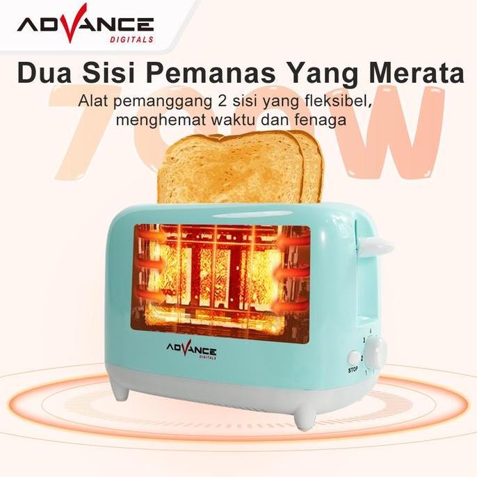 Advance T8866 Toaster Roti / Pemanggang Roti Bakar Low Watt KM