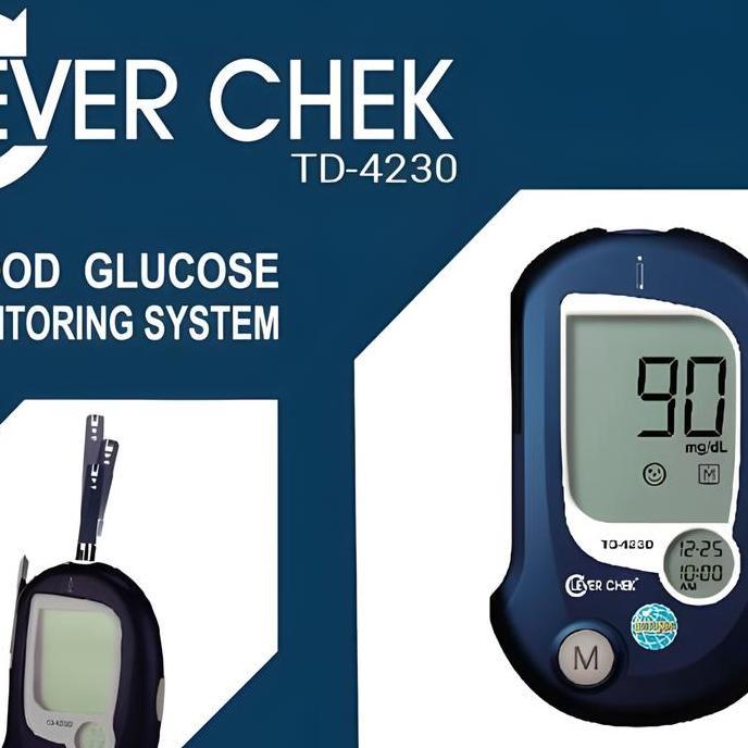 CLEVER CHECK ALAT UKUR GULA DARAH GLUCO TD-4230