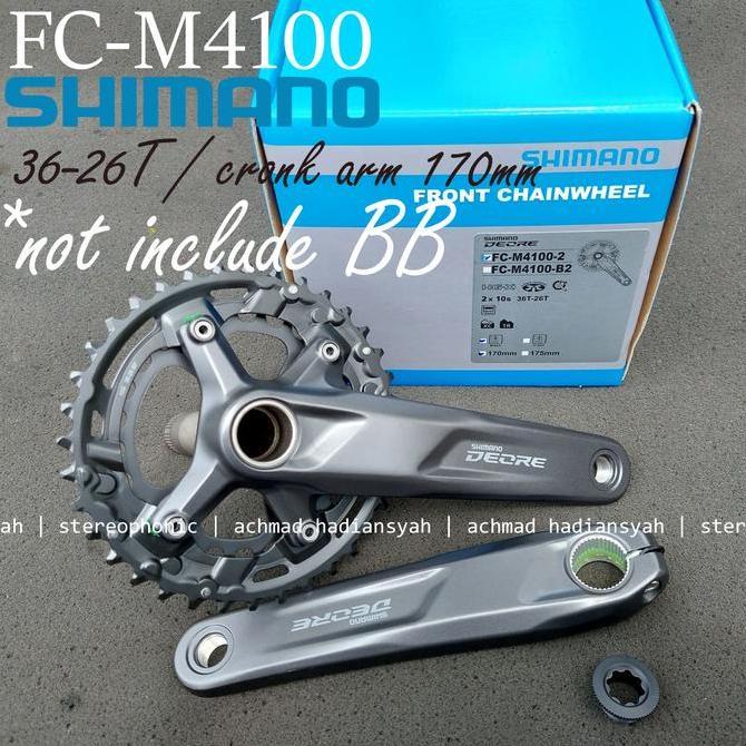 Crank SHIMANO DEORE Dual Speed 36-26T Crank DEORE M4100 CrankArm 170mm