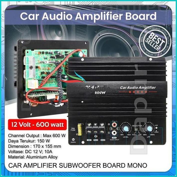 Car Audio Subwoofer Mono 600W Pa-60A Amplifier Board Bass