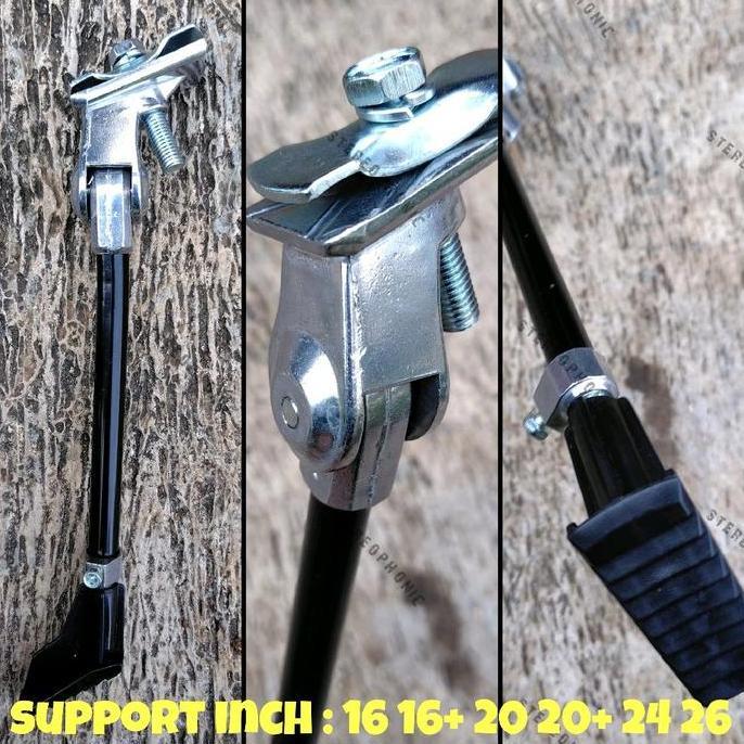 Bike Kickstand Standar Jepit Tengah Standar Tengah Seli 16inch Standar