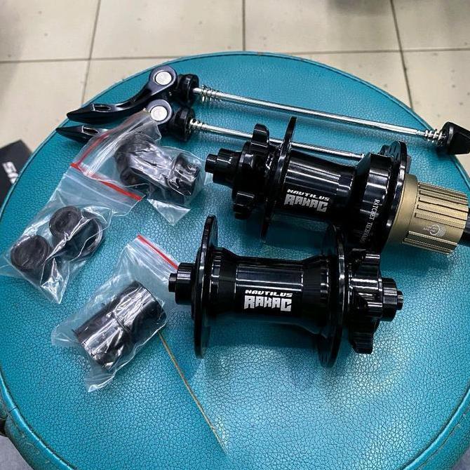 Hub FreeHub NAUTILUS MICRO SPLINE RAKAC 12 Speed 4 In 1 32 Hole Ratchet Technology Hitam Six Bolt Or