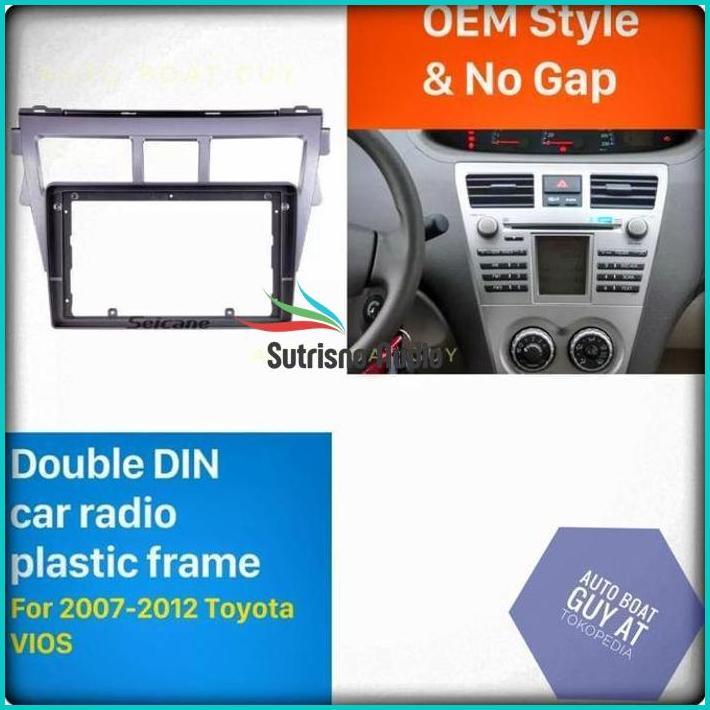 Frame Headunit Vios Limo Gen2 Gen 2 Oem Style No Gap Android 9 Inch