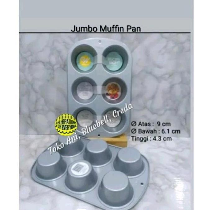 Wilton Recipe Right Non Stick Jumbo Muffin Pan 6 Cav ( 2105-955 )