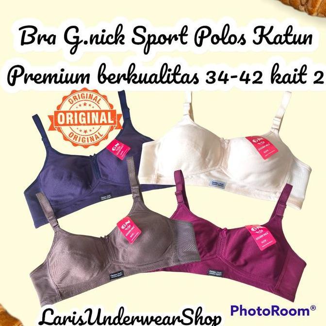 Bra Wanita Sport Bra busa tps tanpa kwt G.Nick 365 34-42