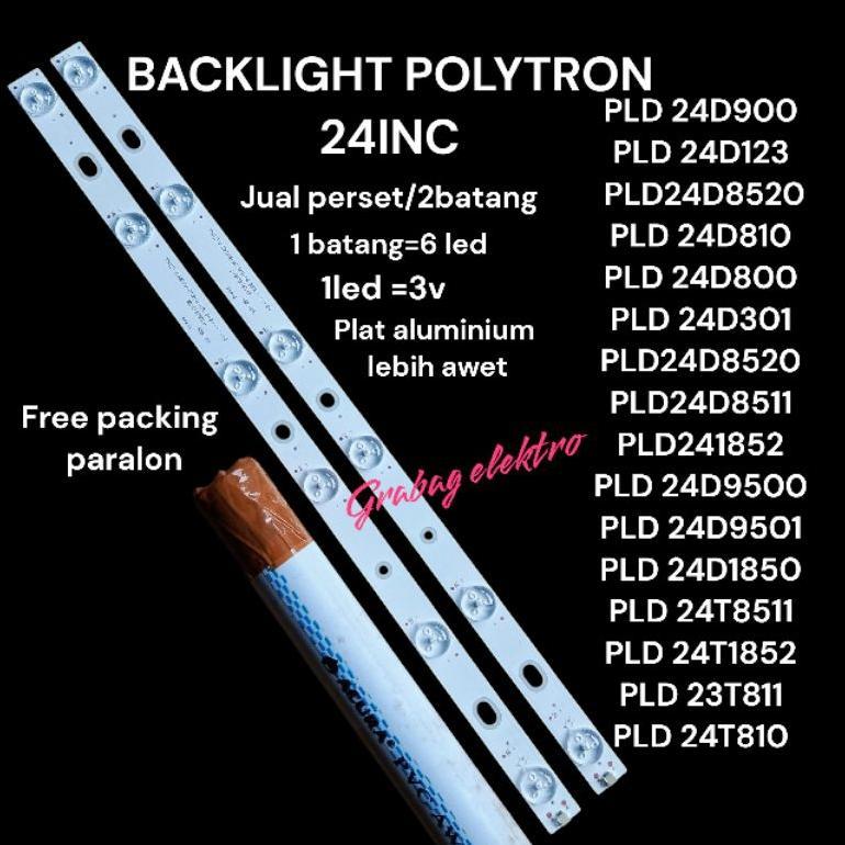 BACKLIGHT TV POLYTRON 24INC 1set
