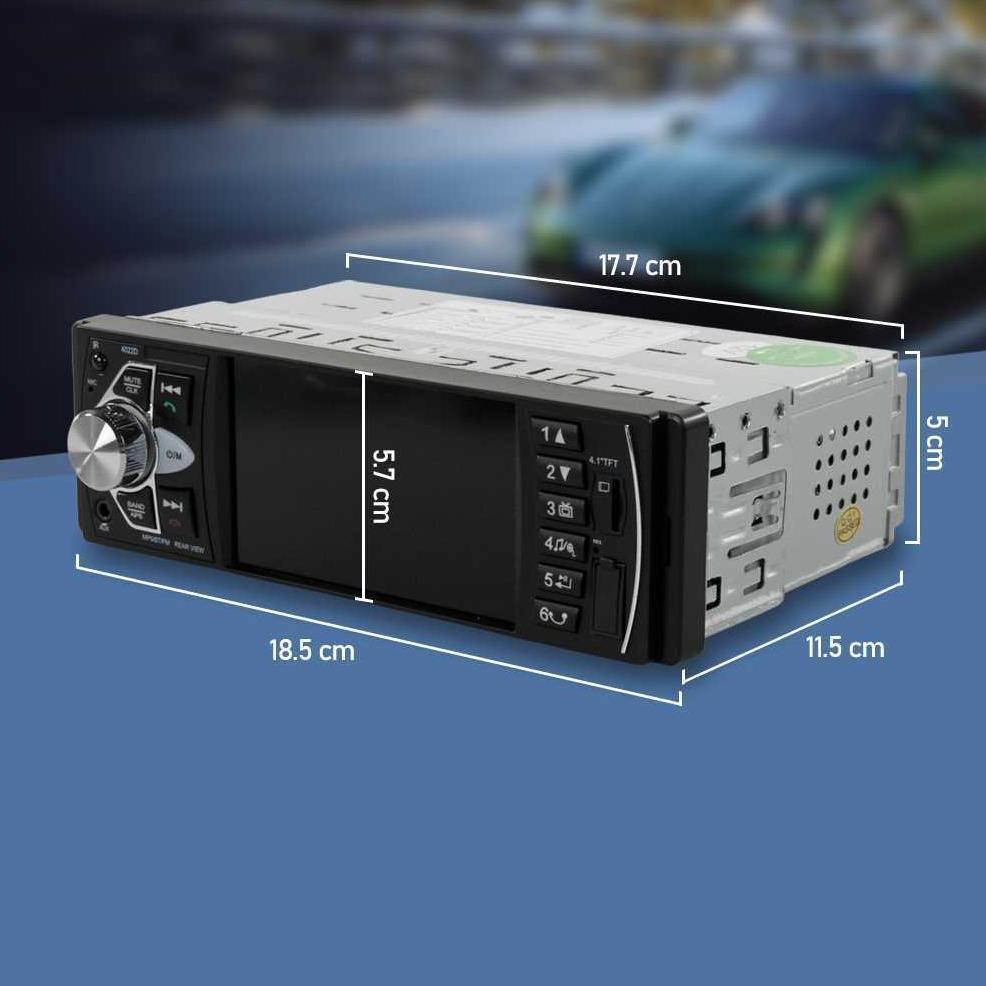 Tape Audio Mobil Bluetooth MP5 Player Layar Parkir Monitor 4.1 Inch 4022D Support Video 1080P