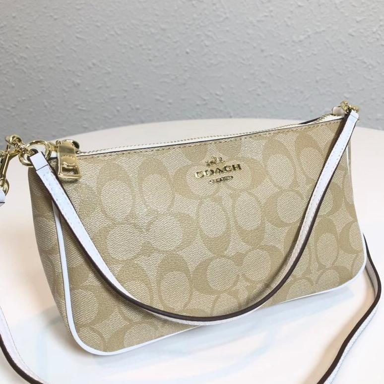 CUCI GUDANG Coac 36674 F67567 58321 Women Bag Top Handle Pouch In Signature 2026