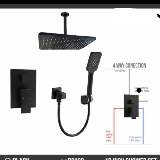 SHOWER PLAFON HITAM MODEL TOTO RAIN SHOWER MODEL TOTO HAND SHOWER