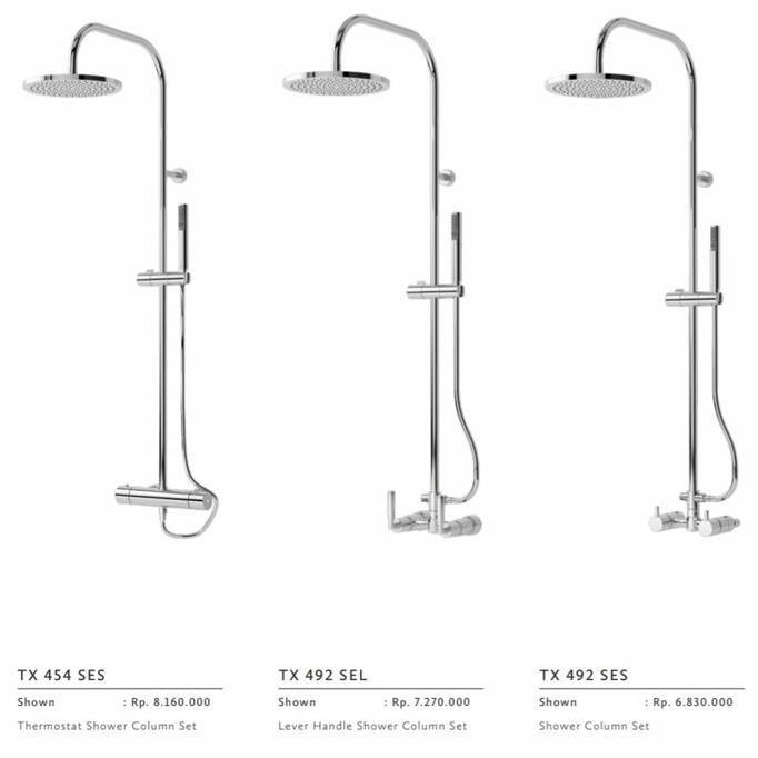 Shower Column Toto TX 492 SEL/Shower Tiang Set Kran Mixer Toto
