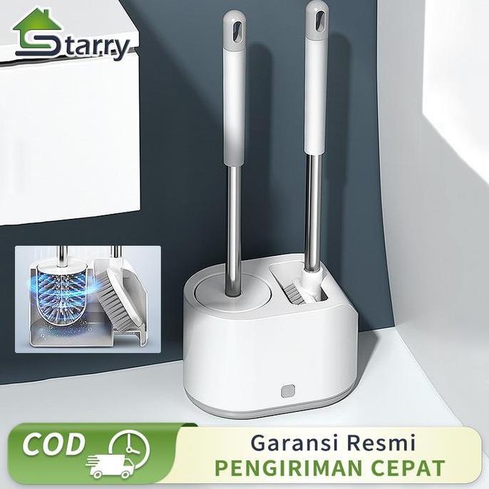 sikat wc toilet Sikat Pembersih Toilet Duduk Jongkok Dengan Holder sikat kamar mandi