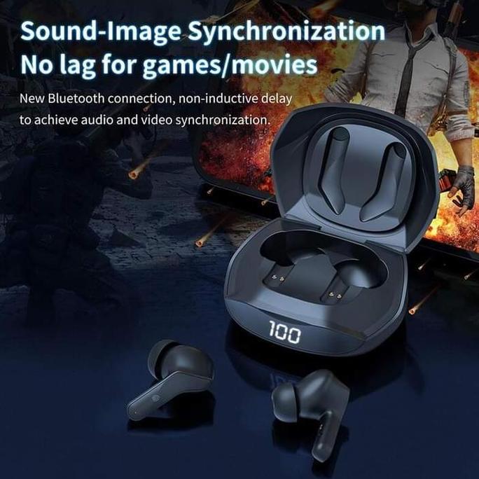 Headset ONIKUMA T33 Hitam V5.1 TWS Gaming Stereo Wireless Headphone